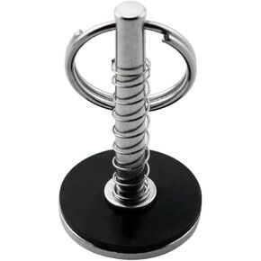 Marine Hatch Cover Pull Handle with Spring Hidden Pin Button for Fishing Boat Yacht ， Stainless-Steel 316 Hatch Cover Pull Lifter & Rubber Gasket and Spring