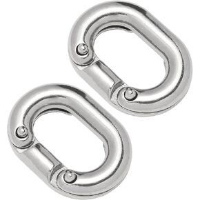 Heavy Duty Chain Link Connector 316 Stainless Steel Marine Grade C-Link Split Connecting Boat Anchor Chain Link