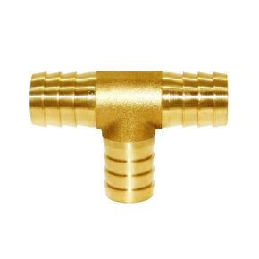 Joywayus 3/4"x5/8"x3/4" ID Hose Reducing Barb Tee 3 Way Union Fitting Intersection/Split Brass Water/Fuel/Air