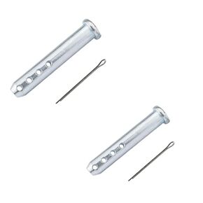 أداة تثبيت دبوس Clevis قابلة للتعديل شديدة التحمل مقاس 5/8 × 3-3/5 بوصة من الفولاذ الزنك 4 فتحات مع دبوس مقسم مطابق (عبوتان)