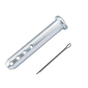 Heavy Duty Adjustable Clevis Pin Fastener Tool Size 5/8 x 3-3/5inch Zinc Steel 4 Holes W/Matching Split-Cotter Pin (2 Packs)