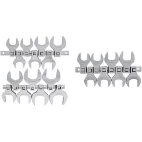 SUNEX TOOLS 9721 1/2" Drive Fractional Jumbo Straight Crowfoot Wrench Set, 14-Piece