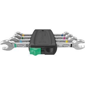 Wera - 05020314001 - Double open-ended wrench set, 6005 Joker 4 Set 1 Double open-ended wrench set, 4 pieces