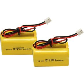 BL93NC487 BL93NC484 BAA48R Ni-Cd 4.8V 1100mAh Exit Sign Emergency Light Battery Replacement (2 Pack)