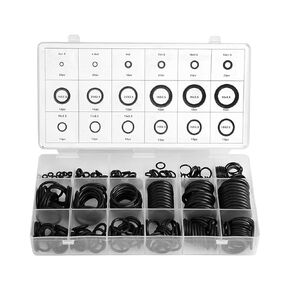 18 Sizes Rubber O Assortment Set Hydraulic Plumbing Gaskets Seal Kit 279pcs Hydraulic Plumbing OKit, Assortment Set GasketsKit for Automotive Commercial Use