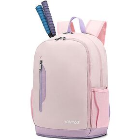 3 Rackets Tennis Badminton Bags for Women Men, Waterproof Shoe Compartment Backpack for Squash Racquetball Pickleball
