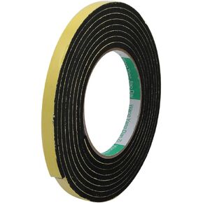 uxcell Sealing Foam Tape 20mm Wide 6mm Thick 2m/6.56ft Long, Self Adhesive Weather Strip for Window Door Insulation, Yellow Black