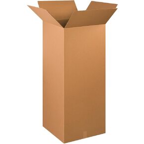 PARTNERS BRAND 20x20x48 Tall Corrugated Boxes, Tall, 20L x 20W x 48H, Pack of 10 | Shipping, Packaging, Moving, Storage Box for Home or Business, Strong Wholesale Bulk Boxes