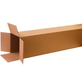 PARTNERS BRAND 12 x 12 x 72 Corrugated Cardboard Boxes, Tall 12"L x 12"W x 72"H, Pack of 10 | Shipping, Packaging, Moving, Storage Box for Home or Business, Strong Wholesale Bulk Boxes