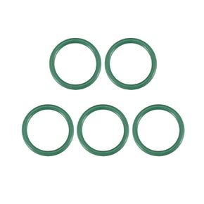 uxcell Fluorine Rubber O-Rings, 22mm OD 18mm ID 2mm Width FKM Seal Gasket for Machinery Plumbing, Green, Pack of 5