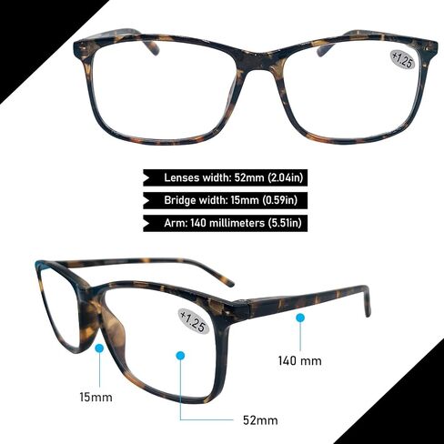 CSD Blue Light Blocking Reading Durable Glasses - Unisex Eyeglasses for Computer Screen Reading TV/Phone - (Black) in Saudi Arabia