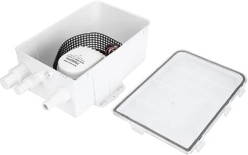 نظام مضخة حوض الدش 750 جيجا في الساعة 12 فولت، منافذ مدخل متعددة، سهلة التركيب، محمية من الإشعال، غطاء شفاف، صمام فحص على المخرج in Kuwait