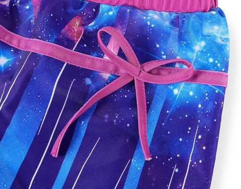 WonderBabe Girls Mermaid Swimsuit Two Piece Vest Style Bathing Suits with Boyshort Tankini Kids Rash Guard Swimwear in Saudi Arabia