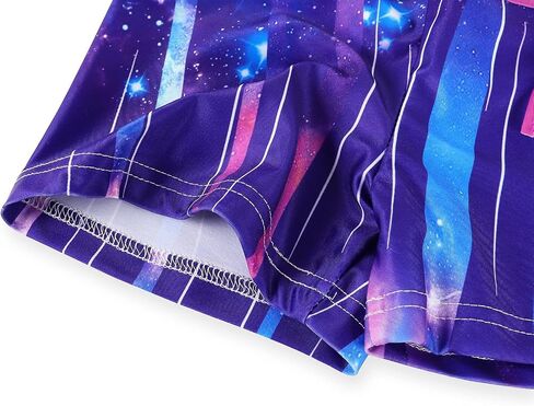 WonderBabe Girls Mermaid Swimsuit Two Piece Vest Style Bathing Suits with Boyshort Tankini Kids Rash Guard Swimwear in Saudi Arabia