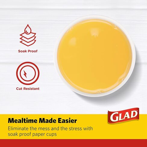 Glad Tabletop All Purpose Disposable Paper Cups with Purple Blue Flower Design for Everyday Use from, 12 Oz, 50 Count | Blue Flower Paper Cups, Floral Paper Drinking Cups in Saudi Arabia