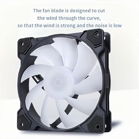 SAMA BLB 3 in 1 ARGB PC Case Fans with Fan Hub 120mm Fan 12V 5V 3Pin High Performance High Airflow Fan KIT Quiet Edition Computer Cooling Case Fan Black in Saudi Arabia