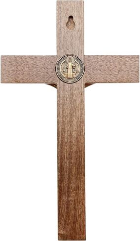Intercession Wall Wood Cross Crucifix (10 in - Antique Gold) in Saudi Arabia