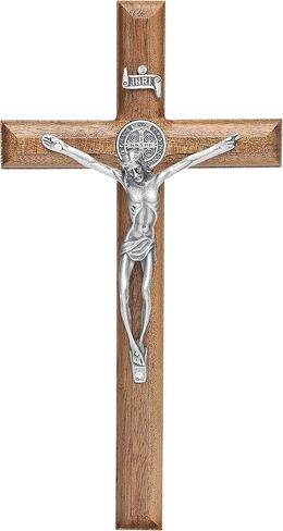 Intercession Wall Wood Cross Crucifix (10 in - Antique Gold) in Saudi Arabia