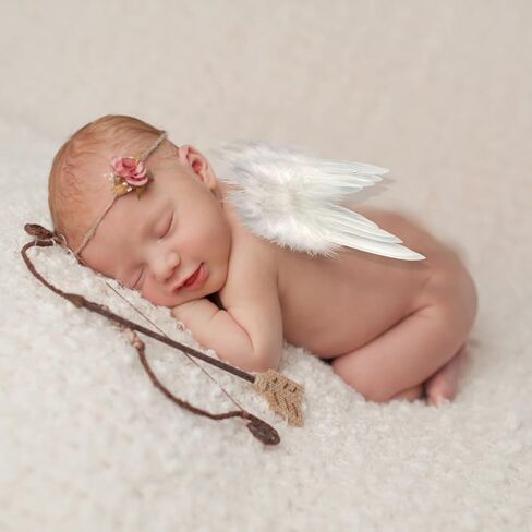 20 Pcs Natural Angel Wings Ornaments, 4.72 × 4.72 Inch White Crafts Angel Feather Wings for DIY Chic Christmas Tree Hanging Ornaments/ Xmas Angel Decor/ Angel Wings Memorial Gifts in Saudi Arabia