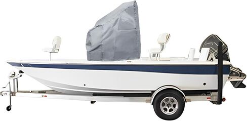 munirater Boat Center Console Cover Heavy Duty 600D Replacement for Carolina Skiff Boston Whaler Mako Excel Bay Pro Wellcraft-Grey in Saudi Arabia