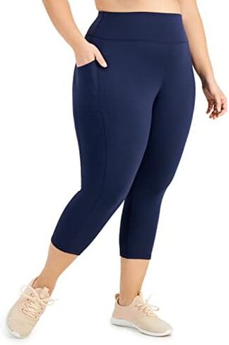 Women's Cropped Leggings Blue Size in Kuwait