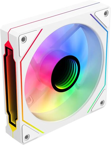 SAMA YF1202I مراوح حافظة PWM ARGB120mm باللون الأسود، 4Pin PWM 5V 3Pin ARGB تدفق هواء عالي منخفض الضوضاء مروحة تبريد مرآة لا متناهية in Kuwait