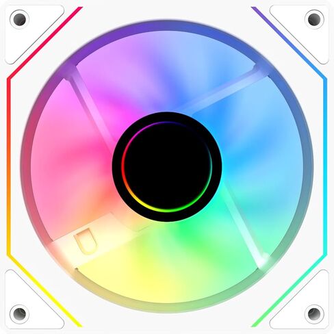 SAMA YF1202I مراوح حافظة PWM ARGB120mm باللون الأسود، 4Pin PWM 5V 3Pin ARGB تدفق هواء عالي منخفض الضوضاء مروحة تبريد مرآة لا متناهية in Kuwait