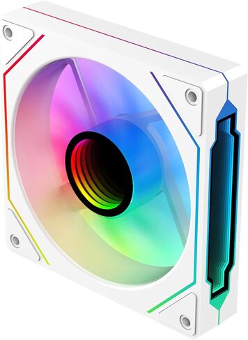 SAMA YF1202I مراوح حافظة PWM ARGB120mm باللون الأسود، 4Pin PWM 5V 3Pin ARGB تدفق هواء عالي منخفض الضوضاء مروحة تبريد مرآة لا متناهية in Kuwait