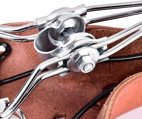 Bike Seat, PU Leather Vintage Classic Bike Saddle Shock Absorbing Sitting Cycling Saddle Cushion Seat for Mountain Bike Road, 10.2 x 8.5 x 3.9 in in Saudi Arabia