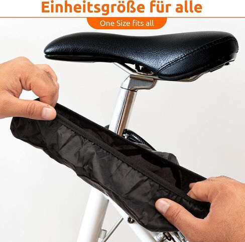 ECENCE 2X Bike Seat Cover water repellent, Bicycle cycling Saddle Rain Protective Black in Kuwait