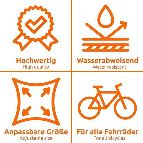 ECENCE 2X Bike Seat Cover water repellent, Bicycle cycling Saddle Rain Protective Black in Kuwait