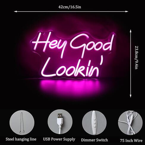 QiaoFei Led You Are So Amazing Neon Sign Word/Letters USB Powered with Dimmer Switch Neon Lights for Room Home Bar Art Wall Decor Party Window Living Room Decor Wall Hanging Decoration (Warm white) in Saudi Arabia