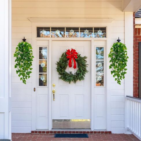 Artificial Hanging Plants, 2pcs Fake Hanging Plants, 3.7ft Fake Ivy Vine DIY Detachable Artificial Ivy Leaves for Wedding Wall House Room Patio Indoor Outdoor Home Shelf Office Decor(No Baskets) in Saudi Arabia