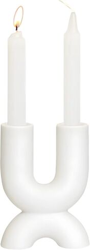 Ceramic Candlestick-Holder Suitable for Conical Candles, Can Be Used As a Candle Holder for Decorating Dining Tables/Living Rooms/Fireplaces in Kuwait