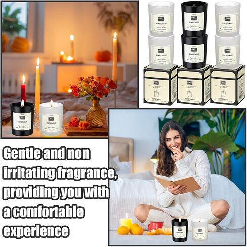 60 Pcs Scented Candles Bulk Home Aromatherapy Candle Gift Set for Women Soy Wax Candles Long Lasting Inspirational Candles for Teacher Birthday Anniversary (Sweet,Black, White) in Saudi Arabia