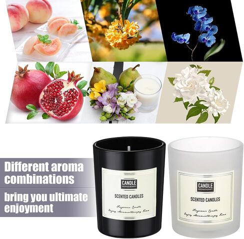 60 Pcs Scented Candles Bulk Home Aromatherapy Candle Gift Set for Women Soy Wax Candles Long Lasting Inspirational Candles for Teacher Birthday Anniversary (Sweet,Black, White) in Saudi Arabia