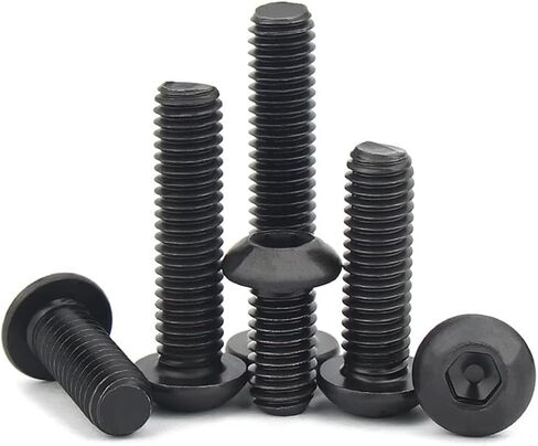 Universal Button Head Screws M7 Hex Socket Cap Bolts 1.0mm Pitch Fine Thread Alloy Steel Allen Screw (Button Head Socket Cap Screws, M7x20-1.0) in Saudi Arabia