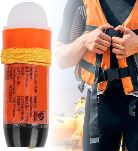 Light for Life Jacket, Compact Underwater Lights Lithium Battery Life Jacket Light Lamp Life Saving Equipment for Overboard Survival Vest in Saudi Arabia