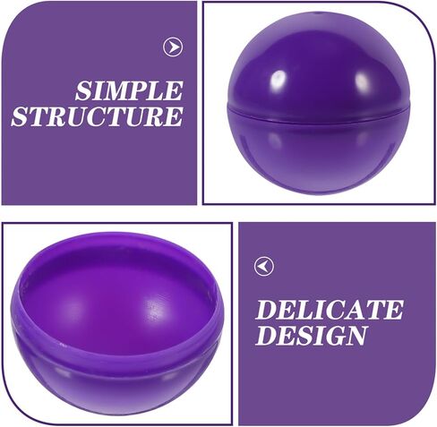 50 قطعة من كرات البنغو كرات بلاستيكية مجوفة من كرات البنغو كرات السحب الأرجواني لوتو الكرة المستديرة آلة بيع كبسولات الأنشطة كرات اللعبة الدعائم 4 سم in Kuwait