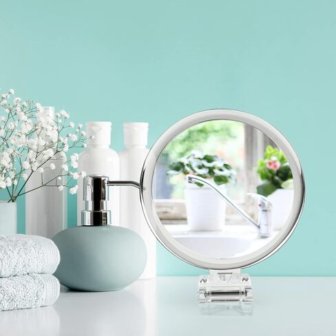 Hand Mirror, 1X/20X Magnifying Handheld Mirror, Portable Travel Folding Hand Held Mirror,Double Sided Makeup Mirror for Girl in Kuwait