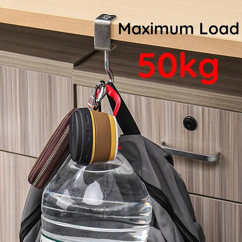 2PCS Purse Hook for Table Handbag Hanger for Desk, Portable Adjustable Universal Fit Desk Bag Holder Hook Clamp-On Backpack Hanger, Headphones Holder Heavy Duty Purse Hook Hanger, Under Desk Design in Saudi Arabia