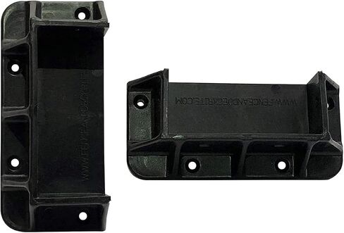 FENCE & DECK RITE Privacy Fence or Wall Brackets, fits Standard 2X 4 railings (Actual 1 ½" x 3 ½") Reinforced Black Polypropylene. 48 pcs in Saudi Arabia