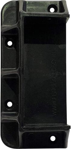 FENCE & DECK RITE Privacy Fence or Wall Brackets, fits Standard 2X 4 railings (Actual 1 ½" x 3 ½") Reinforced Black Polypropylene. 48 pcs in Saudi Arabia