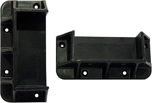 FENCE & DECK RITE Privacy Fence or Wall Brackets, fits Standard 2X 4 railings (Actual 1 ½" x 3 ½") Reinforced Black Polypropylene. 48 pcs in Saudi Arabia