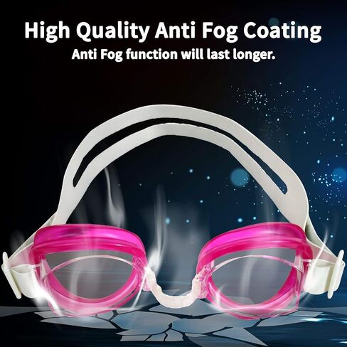 Water Gear No-Leak Anti-Fog Goggles - Adjustable Split Headband - UV Protection Wide Angle Lens in Saudi Arabia