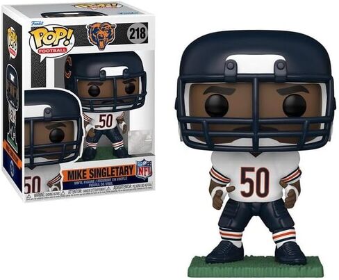 مايك سينجليتاري #218 الدببة فانكو بوب! مجسم رياضي من الفينيل باللون الأبيض جيرسي + حافظة حماية in Kuwait