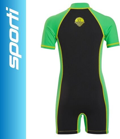 Sporti Kids Full Wetsuits Boys Girls - Neoprene Thermal Swimsuits for Swim Practice - Short Sleeve Thermal Swimsuit in Saudi Arabia
