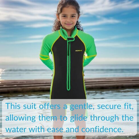 Sporti Kids Full Wetsuits Boys Girls - Neoprene Thermal Swimsuits for Swim Practice - Short Sleeve Thermal Swimsuit in Saudi Arabia