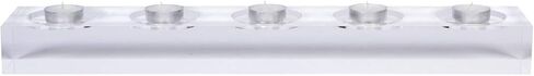 حامل شموع Allume Votive Tealight - حامل شموع مربع الشكل أنيق ومربع للطاولة لحفلات الزفاف، ديكور المنزل، الاحتفالات، الذكرى السنوية، المنزل والمطبخ، 5 قطار جيد in Saudi Arabia