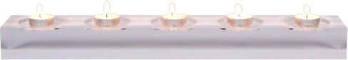 حامل شموع Allume Votive Tealight - حامل شموع مربع الشكل أنيق ومربع للطاولة لحفلات الزفاف، ديكور المنزل، الاحتفالات، الذكرى السنوية، المنزل والمطبخ، 5 قطار جيد in Kuwait